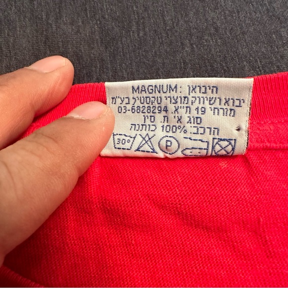 I "Heart" Love TLV Tel Aviv Israel Souvenir Red Tourist Tshirt sz S Cotton - Picture 8 of 8